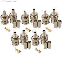 ✖ 10 Sets 3-Piece BNC Male RG58 Plug Crimp Connectors