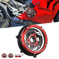 รถจักรยานยนต์เครื่องยนต์ล้างคลัทช์ปกสำหรับ Ducati Panigale 959 1199 1299 Rs 955 V2ฤดูใบไม้ผลิยึดแผ่นความดัน B Illet อลูมิเนียม