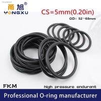 ✇卐♠ Fluorine rubber Ring Black FKM O-rings Seal CS5mm OD52/55/58/60/62/65/68x5mm O Ring Seal Gasket Oil Ring Fuel Sealing Washer