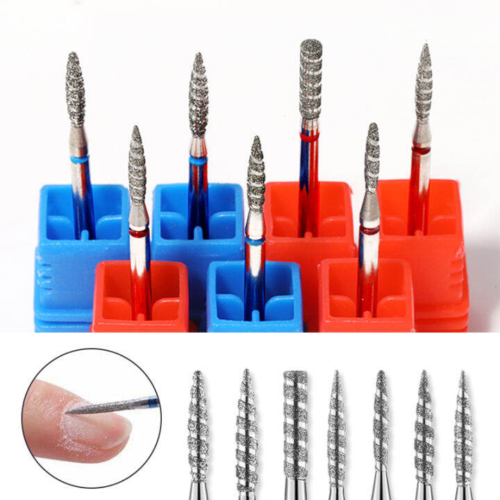 BORN PRETTY 1PC Tornado Flame Nail Drill Bits Diamond Cutters for Nail