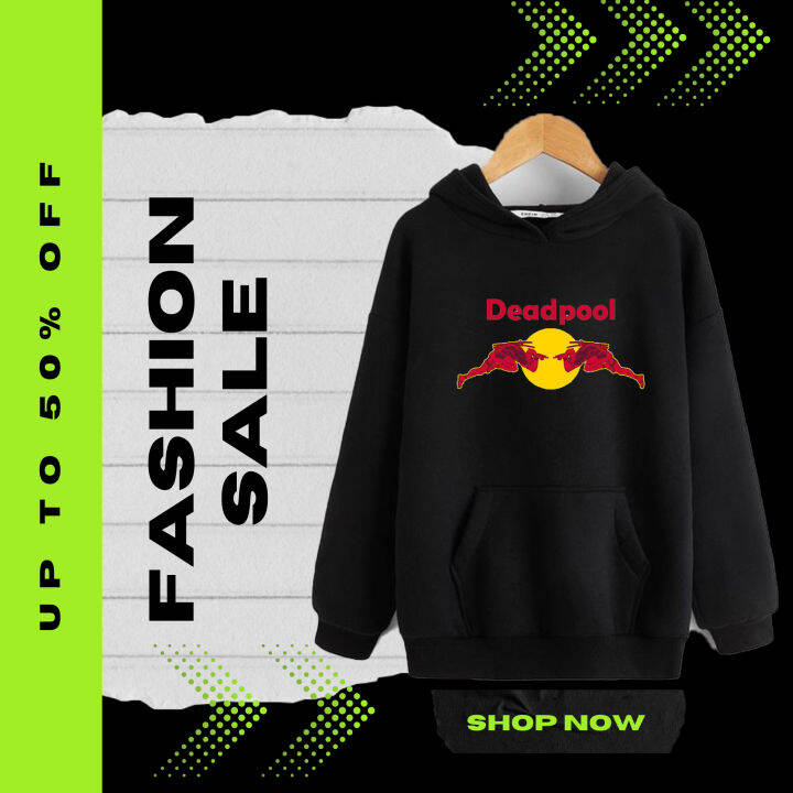 Ready Stock In Malaysia DeadPool Fashion Hoodie Men Clothing