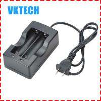 [Vktech] เครื่องชาร์จแบตเตอรี่คู่ 18650 Li-ion Battery Dual Slot plug Charger สำหรับไฟฉาย