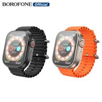 ~ (รุ่นการโทร) Borofone BD3 นาฬิกาข้อมือสมาร์ทวอทช์ หน้าจอสัมผัส 1.96 นิ้ว IP67 บลูทูธ 5.0 กันน้ํา วัดอัตราการเต้นหัวใจ สําหรับสมาร์ทโฟนทุกรุ่น