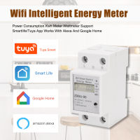 Bergamotsdv RS Smart 110-250V WiFi เครื่องวัดพลังงานวัดแสงอัจฉริยะ Tuya/smart Life APP Din Rail Single-Phase Smart WIFI Metering Switch Aug