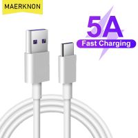 สายชาร์จโทรศัพท์มือถือเคเบิล USB ชนิด C 5A QC 3.0ไมโครสายชาร์จสำหรับซัมซุงข้อมูล S20 S9 S8 Huawei คู่ P40 30 Xiaomi Redmi