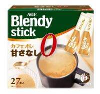 Akachan AGF (กล่อง 27 ซอง)  Blendy Stick Café Au Lait - No Sugar