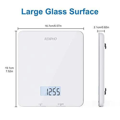 RENPHO Digital Food Scale, Kitchen Scale Weight Grams and oz for Baking,  Cooking and Coffee with Nutritional Calculator for Keto, Macro, Calorie and