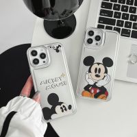 เคสโทรศัพท์ชุบการ์ตูน Mickey Mouse น่ารักสำหรับ iPhone 14 Pro Max เคส14 Pro 14เคสฝาหลังโทรศัพท์แบบนิ่มกันกระแทกสำหรับ iPhone 13 Pro Max 13 Mickey เคสโทรศัพท์สำหรับ12 Pro Max 12 Mickey 11เคสห่อหุ้ม