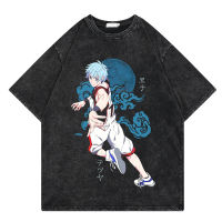 Hip Hop Streetwear ล้าง T เสื้อ Kuroko ไม่มีตะกร้า Anime Graphic พิมพ์ Oversize T เสื้อ Harajuku แขนสั้น Tshirt เสื้อยืดคุณภาพสูง