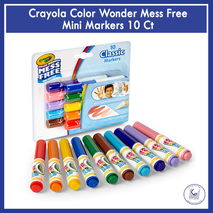 Crayola, Color Wonder Classic Mini Markers, 10 Markers