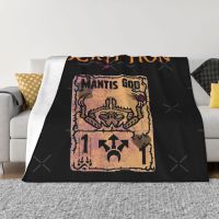 Ready Stock Inscryption Psychological Horror Mantis God Card Game Halloween Blanket Bedspread On The Bed Throw Bedspreads Ultralight Hairy