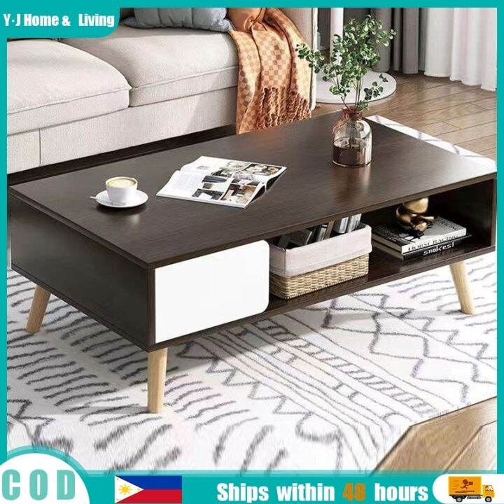 Coffee Table With Drawers Simple Modern Creative Living Room Home