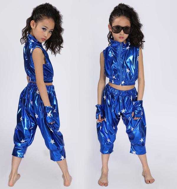 2020-jazz-dance-boy-and-girls-stage-dance-clothing-set-child-kids-hip-hop-performance-short-pants-jazz-dance-costumes