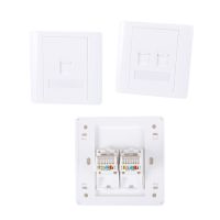 1 Port 2 Ports 3 Ports 4 Ports 86 Type Computer Socket Panel CAT5E Network Module RJ45 Cable Interface Outlet Wall Socket