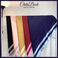 【บทกวีฮันลมใต้】 [?ลดล้างสต๊อก] คุณภาพสูง Bawal Satin Border By Chitabudi KL (สไตล์แฟชั่น Tudung Hijab Muslimah)