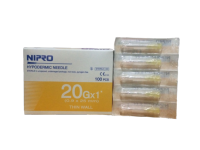 เข็มพลาสติก นิโปร Nipro เบอร์ 20X1 นิ้ว บรรจุ 100 ชิ้น