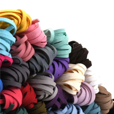 【YF】 Multi-Color Faux Suede Cord Veludo Corda de Couro para DIY Jóias Fazendo Encontrar Acessórios Coreano 5mm 5m Rolo HK040