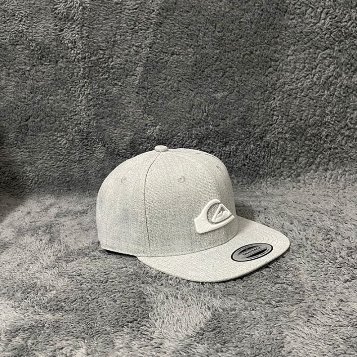 quiksilver-hat-niche-popular-logo-surfing-baseball-cap-skateboard-flat-brim-hat-spring-summer-hard-both-men-and-women