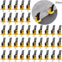 50pcs Laying Aid สำหรับสถาปัตยกรรมการติดตั้ง Professional Reusable เริ่มต้นประหยัดแรงงาน Worker Compound Hand Tool Tile Leveling System