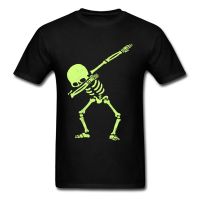 Naked Dabbing Skeleton Tshirt Bright Colors Happy Jazz Dj Rock Skull T Shirt For Men Hipster Happy Metal Band T-shirts - T-shirts - AliExpress