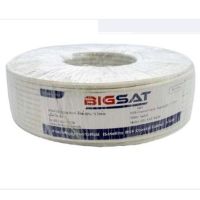 HOT SALE BIGSAT สาย RG6 60% (100ม) ขาว ##ทีวี กล่องรับสัญญาน กล่องทีวี กล่องดิจิตัล อิเล็แทรอนิกส์ เครื่องบันทึก กล้องวงจรปิด จานดาวเทียม AV HDMI