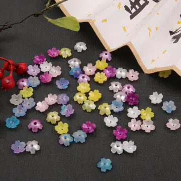 20pcs/Lot Multistyle Enamel Flower Charms For Jewelry Making