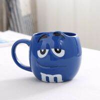 แก้วกาแฟรูปการ์ตูน M &amp; M สำหรับแก้วมัคเซรามิคและชาอาหารเช้าอุปกรณ์ดื่มแฟชั่นสุดสร้างสรรค์ของขวัญที่สมบูรณ์แบบสำหรับนักเรียน