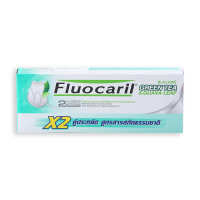 Fluocaril ฟลูโอคารีล ยาสีฟัน สูตรกรีนทีและใบฝรั่ง ขนาด 160 กรัม แพ็คคู่