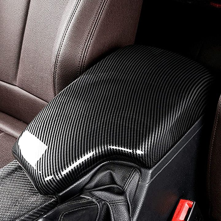 carbon-fiber-center-console-armrest-cover-protection-trim-for-bmw-f30-f32-f34-2013-2019
