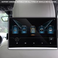 13.3in HD 1080P IPS Car Headrest Monitor WiFi Bluetooth ที่นั่งด้านหลังเครื่องเล่นวิดีโอความบันเทิงสำหรับ Android 9.0