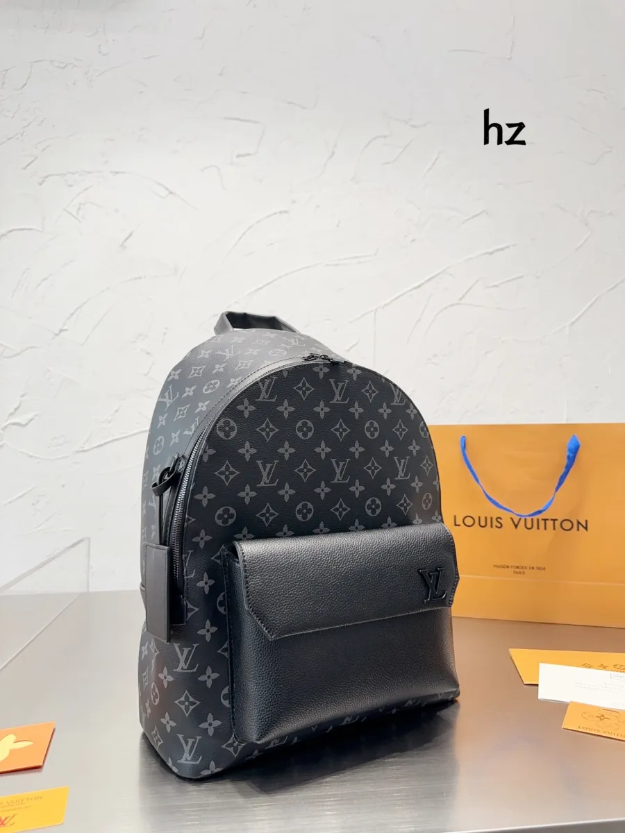 Replica Louis Vuitton M43186 Apollo Backpack Monogram Eclipse Canvas For  Sale