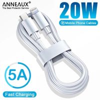 [HOT RUXMMMLHJ 566] 20W PD ชาร์จเร็ว5A USB ประเภท C สายสำหรับแอปเปิล iPhone 14 13 11 12 Pro Max Plus สายส่งข้อมูลโทรศัพท์แล็ปท็อปไอแพด