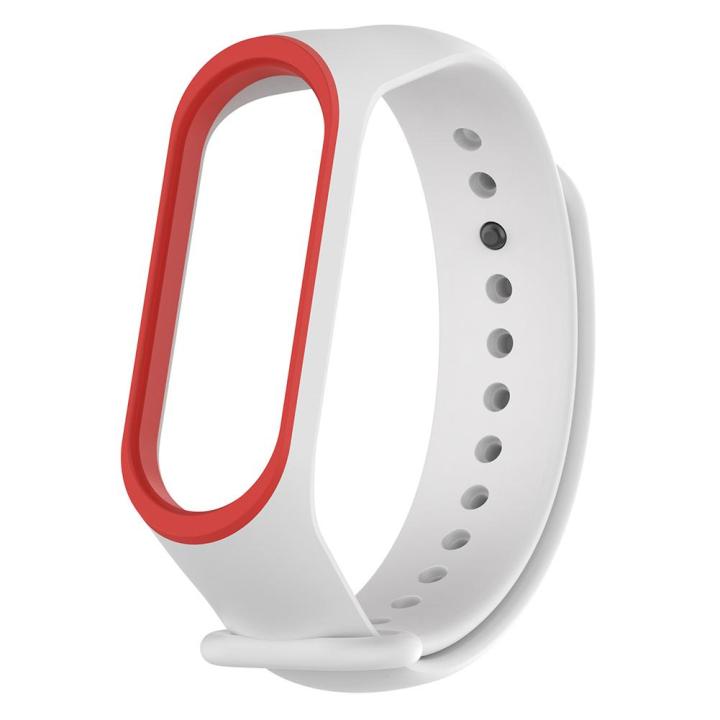 ซิลิโคนแบบ-dual-สีสายรัดข้อมือสายนาฬิกาข้อมือสำหรับ-xiaomi-miband-3-4