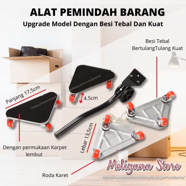 Alat Pemindah Furnitur Barang Berat Lemari Praktis Upgrade Level Bahan