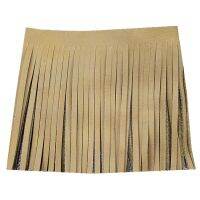 [COD] Cowhide fringe production of high-end jeans beard tassel half-length cowhide