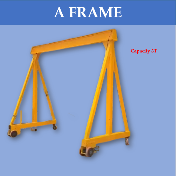 Twin Supply 3T heavy duty A Frame portable gantry crane over head crane ...