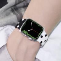 ∏♧✧ Silicone Painted Band For Apple Watch 42mm 38mm Bracelet Strap For Apple Watch Band Ultra 49mm 45mm 41mm 40mm 44mm SE 6 7 8