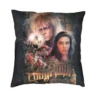 [FAZOZO Home Textile Store] นอร์ดิกภาพยนตร์เขาวงกตโซฟาปลอกหมอนอิงกำมะหยี่ Jareth King Of The Goblins โยนปลอกหมอนตกแต่งปลอกหมอน