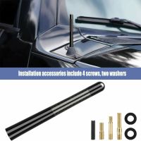 ♕△◈ Car Antenna Signal Carbon Fiber Antenna Car Radio Antenna Metal Aluminum Short And Long Antenna Modification Supplies Decoration