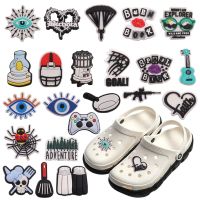 【CW】﹍  New Arrival 1pcs Shoe Charms Rugby Hat Shovel Bulb Accessories Kids Buckle Wristbands Birthday