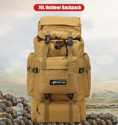 70L Outdoor Backpack Molle Military Tactical Backpack Rucksack Sports Bag Waterproof Camping Hiking Backpack For Travel