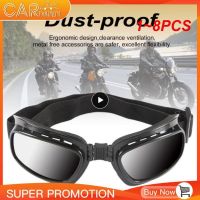 1 8PCS Anti Glare UV Protection Cycling Glasses Ski Goggles Motorcycle Glasses Windproof Dustproof Motocross Sunglasses Sports