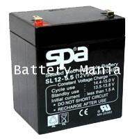 SLA Battery SL 12-5.5 SPA 12V 5.5AH ออกใบกำกับภาษีได้ batterymania