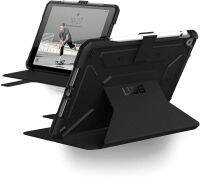 URBAN ARMOR GEAR UAG Designed for iPad 10.2-inch (9th Gen, 2021) &amp; (8th Gen, 2020) Case, Metropolis Rugged Heavy Duty Protective Cover Multi-Angle Viewing Folio Stand with Pencil Holder, Black Metropolis - Black