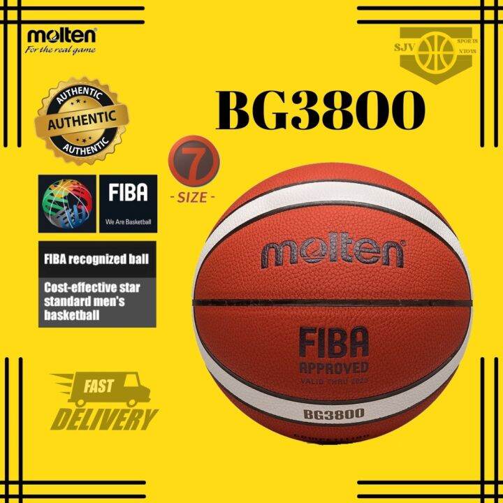 Original MOLTEN BG3800 Size 7 High Authentic FIBA Basketball Indoor ...