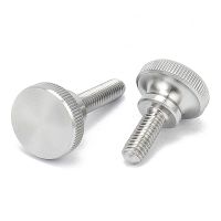 1/5x M2 M2.5 M3 M4 M5 M6 M8 M10 304 Stainless Steel A2-70 Knurled Tall Head Thumb Screw Plain Type Metric Manual Adjustment Bolt