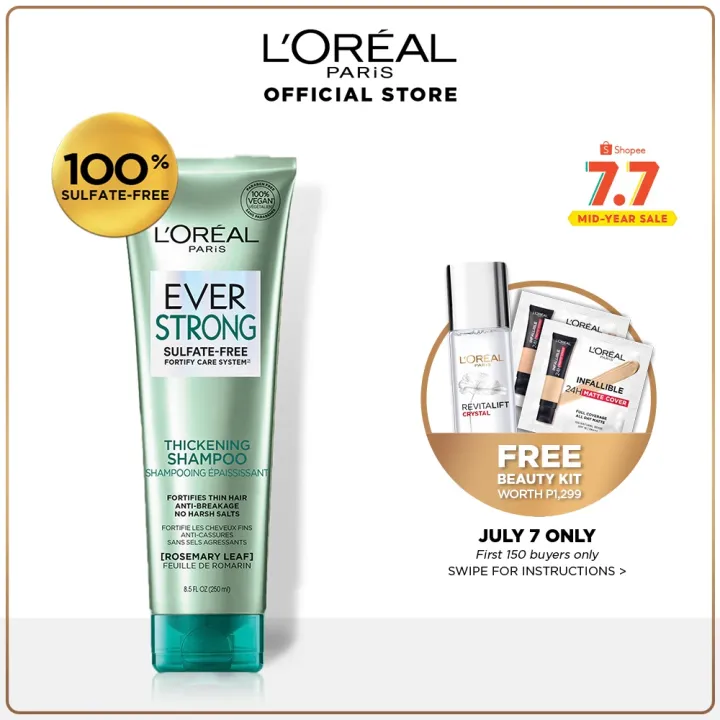LOreal Paris Ever Strong Thickening Hair Color Shampoo and Conditioner