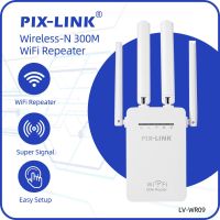 【CW】Pixlink Wireless Repeater Router Access Point Wireless 300Mbps Range Extender WiFi Signal Amplifier 4External Antennas WR09