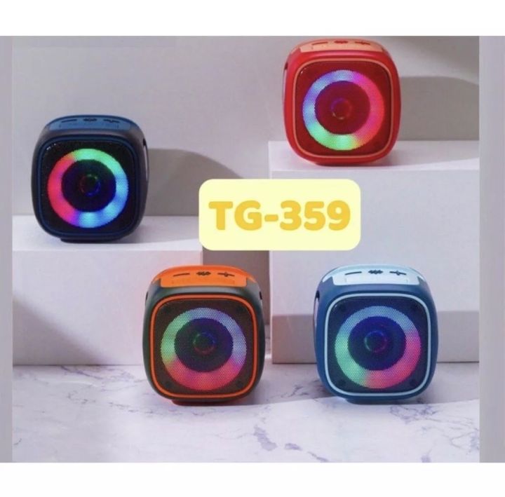 ลำโพงบลูทูธ-tg-359-xm5c-เสียงดี-เบสหนัก-ทรงกระทัดรัด-ดีไซน์หรูหรา-ลำโพงbluetooth-ลำโพงไร้สาย-ชาร์จได้-เบสหนักๆ