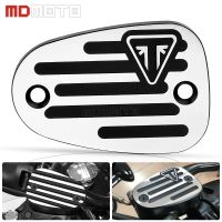 High Quality CNC Front Brake Reservoir Cover for Triumph Bonneville T100 T120 Bobber 1200 Motorcycle Cylinder Cover Fluid Cap